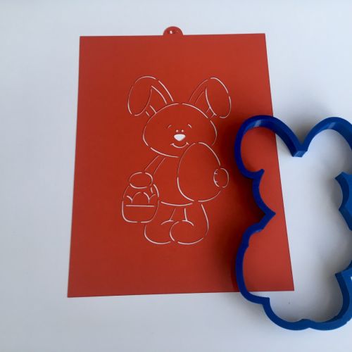 Zajíc s košíčkem a vajíčkem F1051