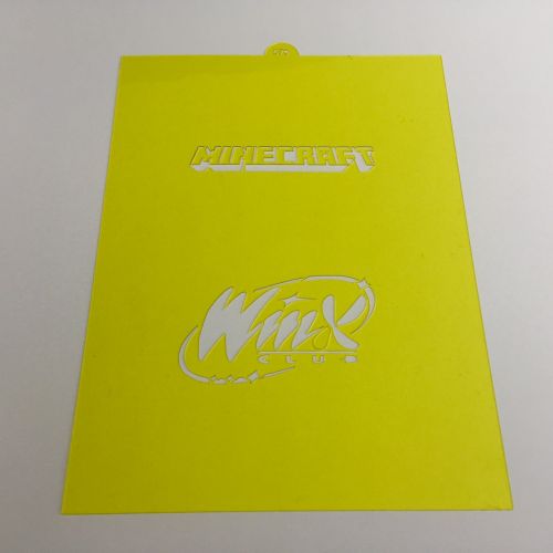 Nápis Minecraft a Winx S579