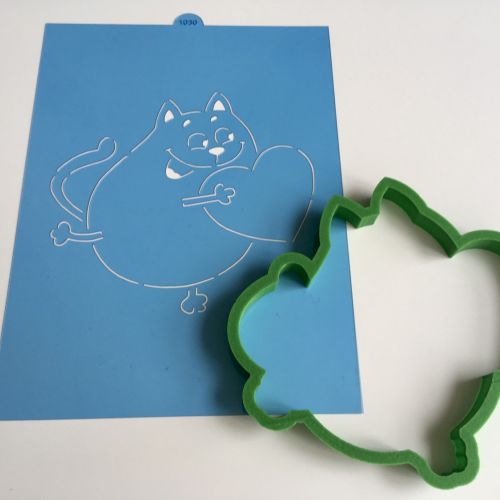  Kocourek se srdíčkem F1030