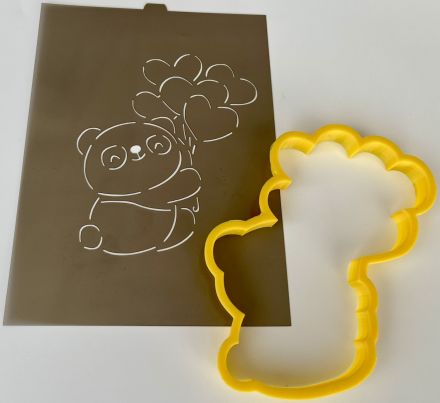 Panda s balonky P200