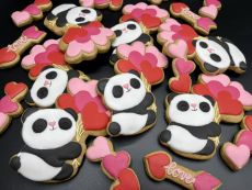 Panda s balonky P200