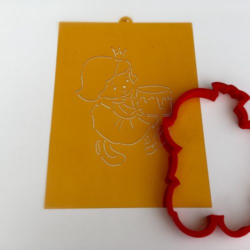 Holčička s dortem F488