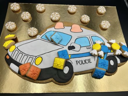 Adventní kalendář policejní auto