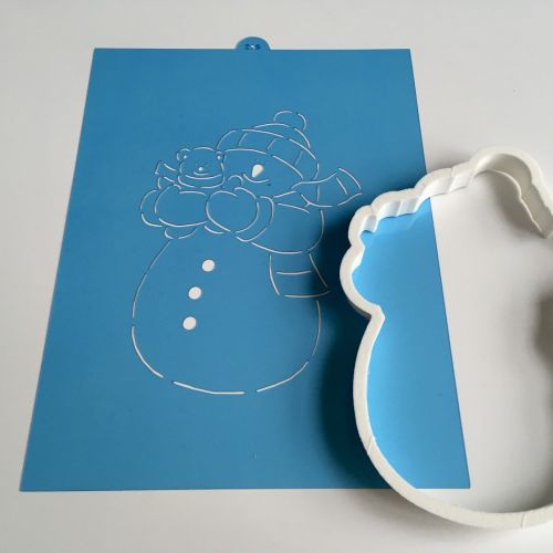 Sněhulák s medvídkem F295