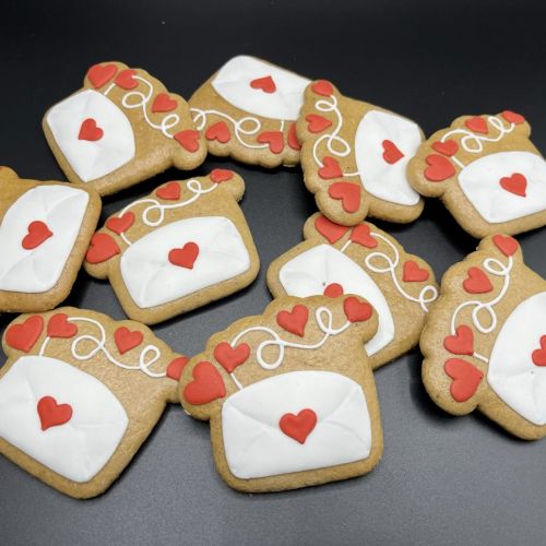 PJ obálka se srdíčky F1206