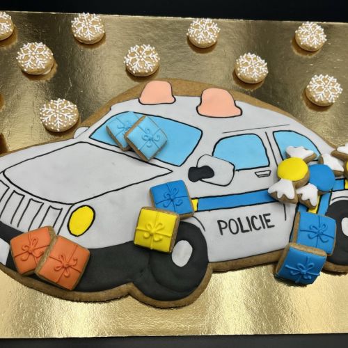Adventní kalendář policejní auto