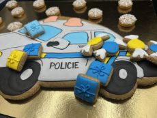 Adventní kalendář policejní auto