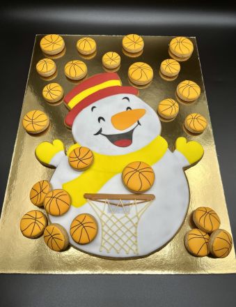 Adventní kalendář sněhulák basket