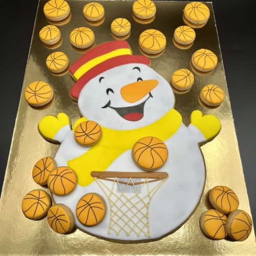 Adventní kalendář sněhulák basket