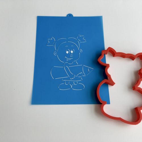 Holčička s pastelkou F441