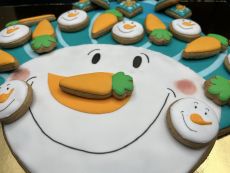 Adventní kalendář hlava sněhuláka